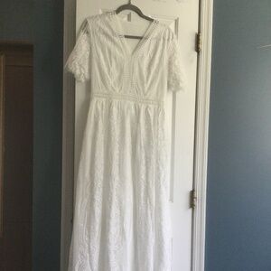 Women lace embellished dress